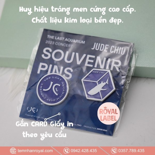 làm huy hiệu cài áo